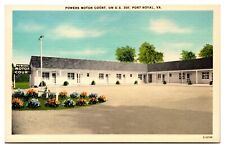 VTG Powers Motor Court, Exterior, Port Royal, VA Postcard picture