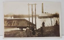 OH Warren Disaster 1913 Flood Showing Electric Light Plant RPPC Postcard AA1 picture