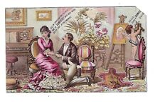 c1880's Trade Card Domestic Sewing Machine, W.M. Reynolds, General Insurance picture