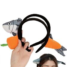 Samcos Headband Unique Headband Set of 2 Carrot Fish Funny Cute Fluffy Rabbit Ea picture