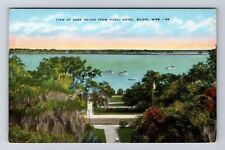 Biloxi MS-Mississippi, Tivoli Hotel, Deer Island, Vintage c1942 Postcard picture
