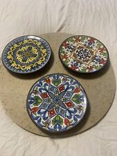VNTG Ceramoor Ceramics Spain Mini Art Plates 3.5