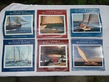 SIX (6) WOODEN BOATS WALL CALENDARS  12 X 12 1984-87, 2009, 2011 VERY GOOD COND picture