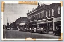 Bloomer Wisconsin RPPC Postcard North Main Street Stores Cars picture