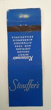 Matchbook cover Stouffer's Restaurants - Detroit Chicago Cleveland NY Pittsburgh picture