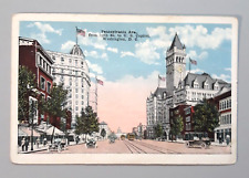 Vintage Postcard Washington D.C. - PENNSYLVANIA AVE from 12th ST to U.S. CAPITAL picture