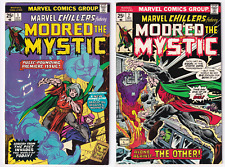Marvel Chillers LOT (2) #1 & 2 Comic 1975 Mordred The Mystic & Chthon 1st App picture