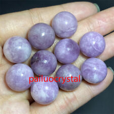 10pc Wholesale Natural Purple mica Lepidolite Ball Quartz Crystal Sphere 15mm+ picture