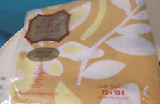 Vintage 70s Pacific Combed Cotten  Percale Twin Sheet Flat  Thomaston  Mills picture