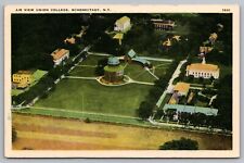 Postcard Air View Union College Schenectady NY New York picture