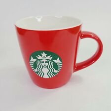Starbucks 2021 Red 12 oz Ceramic Cup Mug Classic Mermaid Green Logo Coffee Tea picture