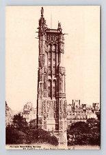 Antique Postcard PARIS FRANCE SAINT JACQUES MONUMENT 1908-1918 picture