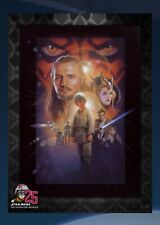 Topps Star Wars Card Trader Legendary Refractor Gilded Maul TPM Movie Poster 15c picture