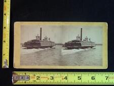 b048, Anon-Unknown Stereoview - Ferry in New York Bay, New York, c.1870's picture