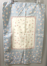 VTG Pequot Std Pillowcase Twilite Flowers  Ivory Blue Pink No Iron picture