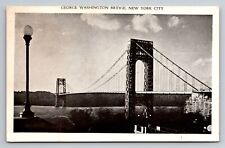 George Washington Bridge New York City Vintage Posted 1945 Postcard picture