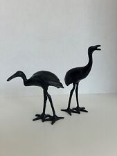 Cast iron crane sculptures - set of 2 picture