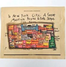 1983 Rolling Stone Vintage Print Ad New York City Museum Map Pendergrast Art picture