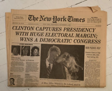 1992 NOVEMBER 4 NEW YORK TIMES - CLINTON CAPTURES PRESIDENCY picture