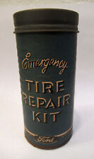 Vintage 1940s 1950s Ford Emergency Tire Repair Kit Can Ford Motor Company picture