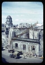 Manila Philippines Street Scene Ruins 35mm Slide 1940s Red Border Kodachrome picture
