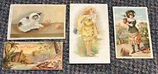 c1880s trade card group Royal Coffee Washburn Flour Lautz Soap Ayer's Cure picture