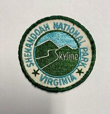 Vintage Shenandoah National Park Skyline Drive Virginia Embroidered Patch picture
