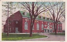 Urbana-Champaign Illinois IL George Huff Gymnasium University 1960 Postcard C38 picture