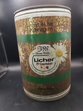 Vintage Licher Pilsner Beer Can Mini Keg Empty 4 Liter picture