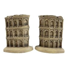 Historical Wonders TMS Set of 2 Bookends 2002 The Colosseum Rome Italy  picture