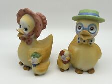 VNT Duck Family Anthropomorphic Porcelain Figurines. Lot of 2. picture