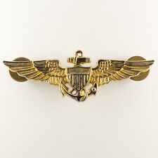 US Navy/Marines Naval Aviator Patent Badge 39-45 - Naval Aviator Badge picture