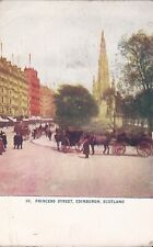 Edinburgh, SCOTLAND - Princess Street - 1912 - horse & wagon, buggy picture