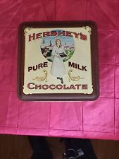 Hershey's Pure Milk Chocolate Metal Tin Can Box Vintage Advertising Edition #2 picture