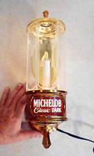 1980s Michelob Classic Dark Beer Crystal Lamp Light Sconce Anheuser Busch Ab6422 picture