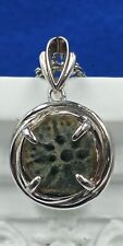 2,000 YR OLD WIDOWS MITE, BIBLE COIN IN SILVER TIME Of CHRIST JESUS, with Chain picture