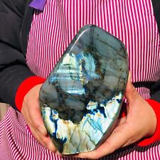 3.52LB Natural Gorgeous Labradorite Quartz Crystal Mineral Specimen Healing picture