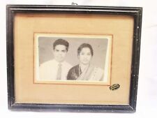 Antique B&W Photograph Old South India Family 70s Fashion Costume Vintage Photo picture