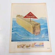 1964 Nabisco Premium Saltine Crackers Monsanto Clothing Fiber Print Ad 10.5x13.5 picture