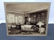 1900 Victorian Era Fancy Home Library Interior Design Architecture Photograph picture
