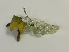 Vintage Grape Clusters Clear Light Green Lucite Acrylic Diamond Faceted picture