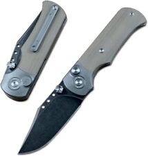 TWOSUN Folding Knife D2 Black Blade TC4 Titanium TS338 USA Shipping picture