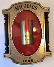 Vintage Michelob Beer Plastic Advertising Sign Wall Mount picture