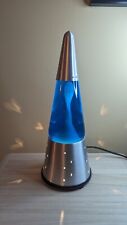 Vintage Lava Lite Silver Motion Lamp Starlight base With Blue Light Lamp picture