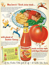 Carl Bobertz Lucky Strike GGA Gustav Tenggren Snider’s Ketchup 1948 Magazine Ad picture