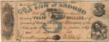 State of Mississippi $3 - Obsolete Notes - Paper Money - US - Obsolete picture