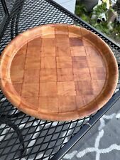 Woven Bamboo Tray Vintage picture