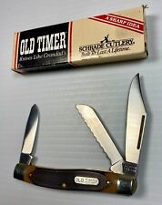 Schrade Old Timer Knife USA 89OT Blazer Stockman SawCut Delrin Handles USA Tool picture