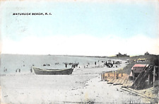 1911 Bathing Beach Matunuck Beach RI post card picture