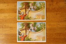 Antique Victorian Trade Card B.T. Babbitt's Soap 2 Different Versions on Back picture